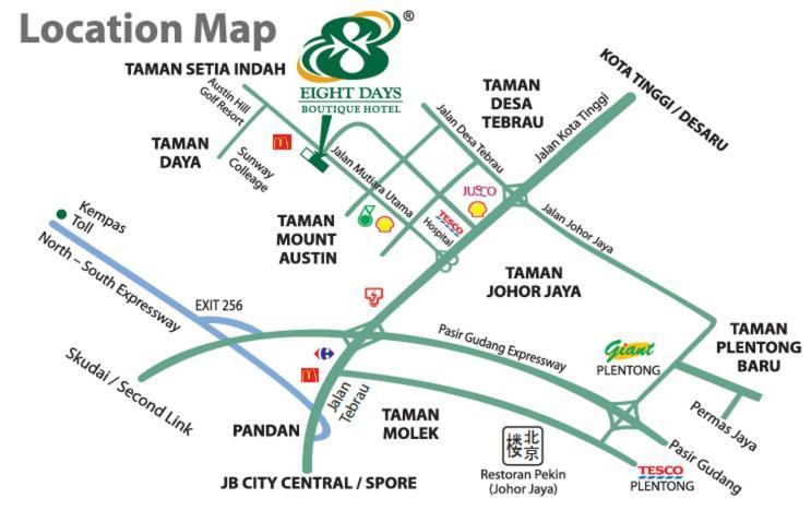 Eight Days Boutique Hotel - Mount Austin Johor Bahru Zewnętrze zdjęcie